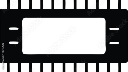 Isolated black microprocessor depicts technology advancement and future, presented on a transparent background
