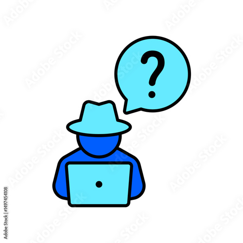 Icon a anonymity, isolated against a clean background.