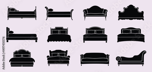 Classic Furniture Silhouettes Collection Beds, Sofas, and Chairs