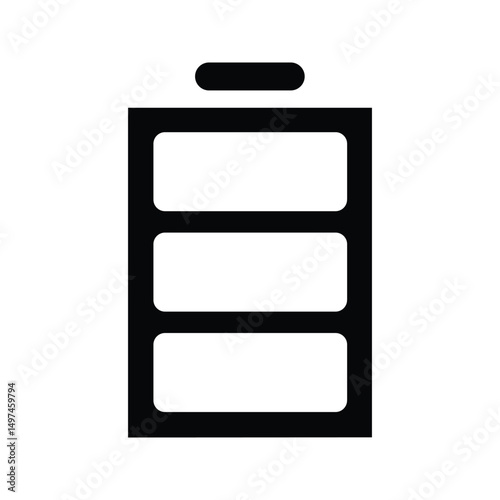 Battery Icon. Battery Indicator Illustration.