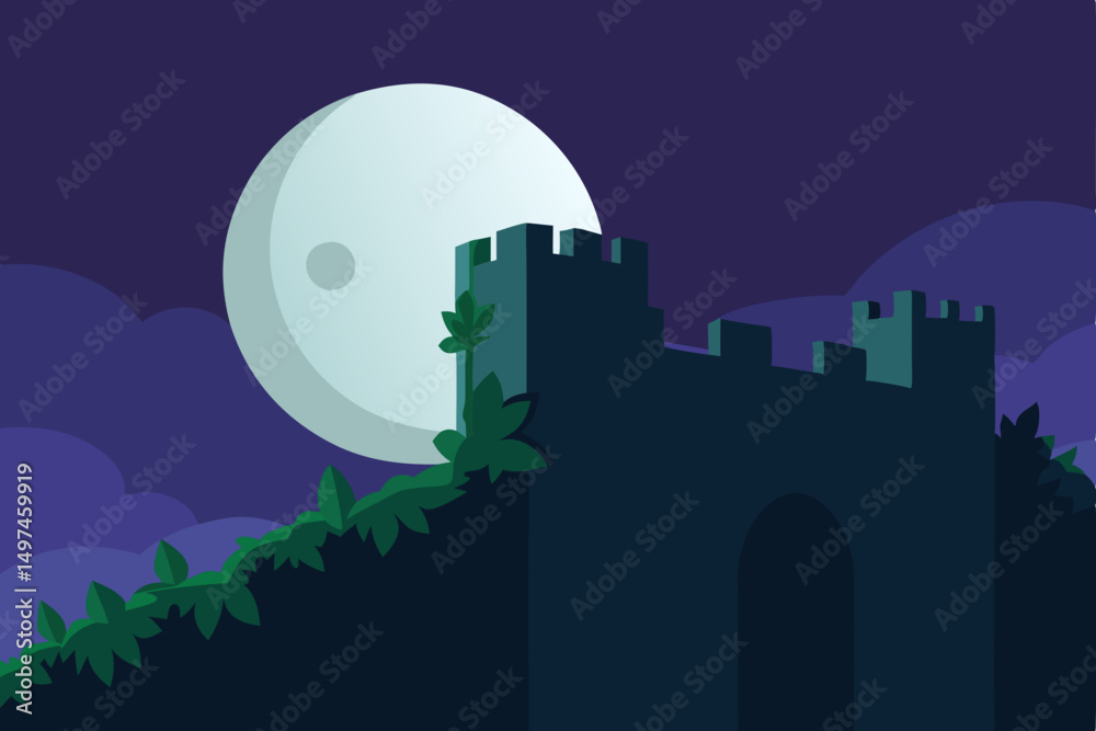 Fototapeta premium night city landscape