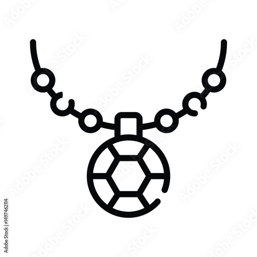 A captivating outline icon of jewel locket, premium design