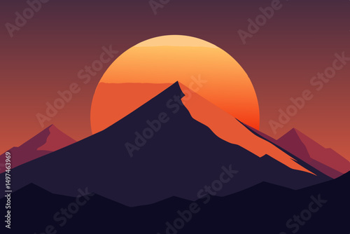 vector illustration of mountains