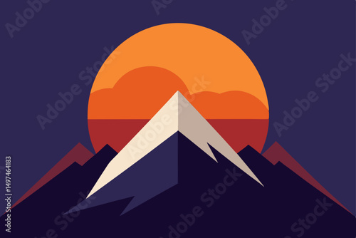 vector illustration of pyramids
