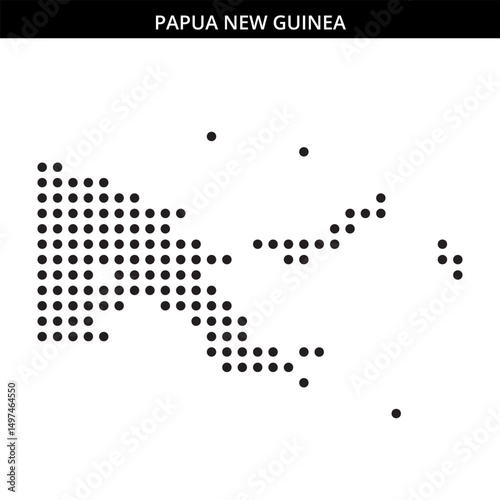 Creative Papua New Guinea map design