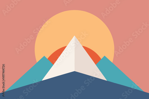 vector illustration of pyramids