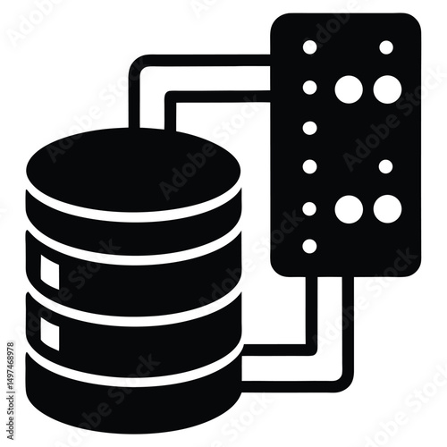Software Developer element isolated database query on white background