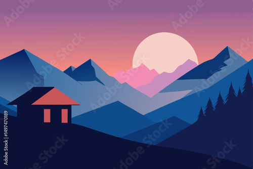house in the mountains