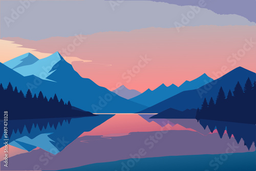 sunrise over the mountains