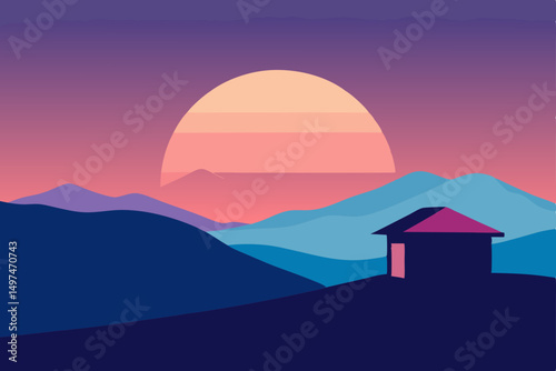 house in the mountains