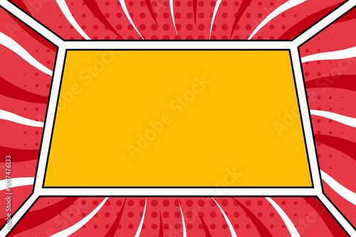 red background with place for text