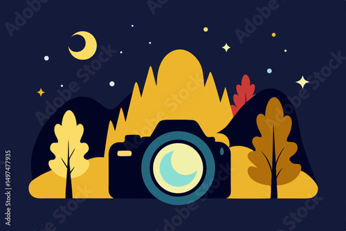 vector illustration of the moon