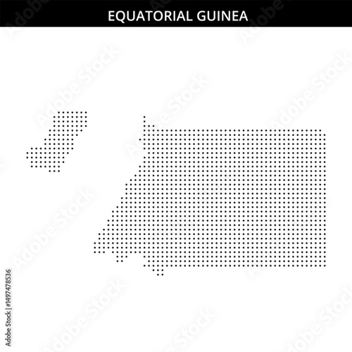 Equatorial Guinea map with islands