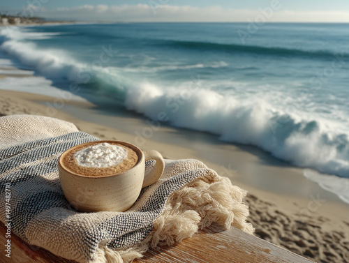 A relaxed scene of a coffee...