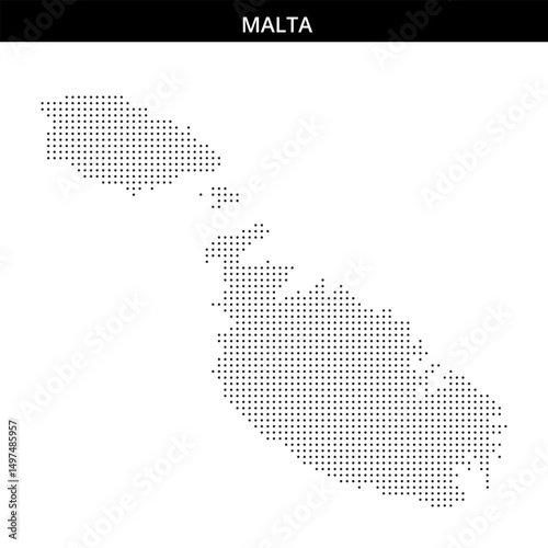 Unique dot representation of Malta's map