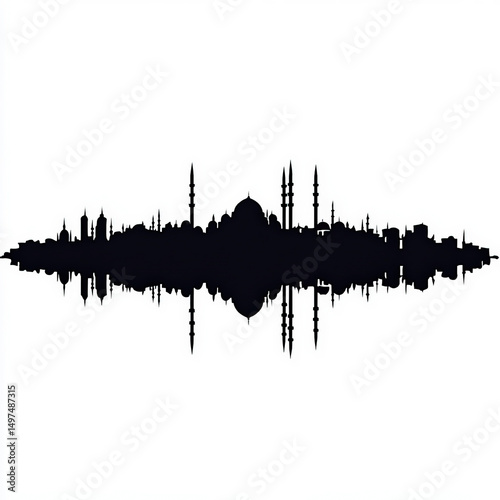 istanbul silhouette , black...