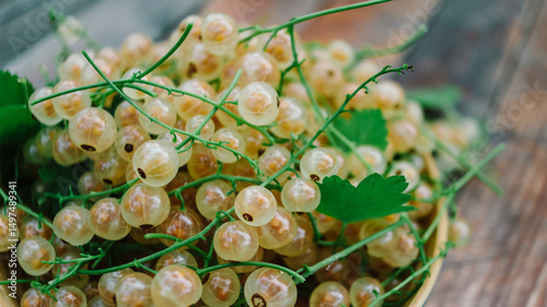 white currant fresh ripe close-up