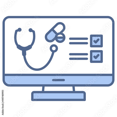 Digital Therapeutics Blue Icon
