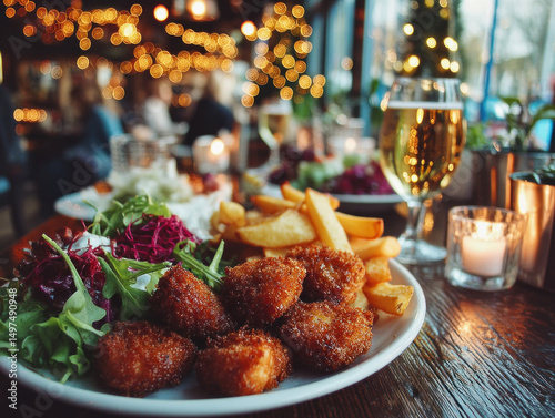 A delicious plate of scampi...