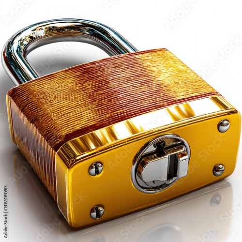 Padlock Isolated