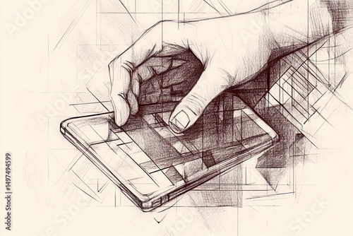 smartphone sketch
