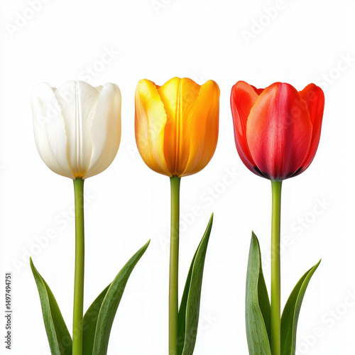 tulip bouquet isolated