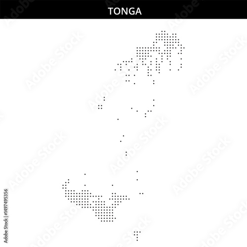 Tonga's island map