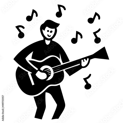 man playing guitar