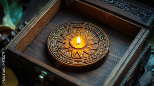 candles on a wooden table