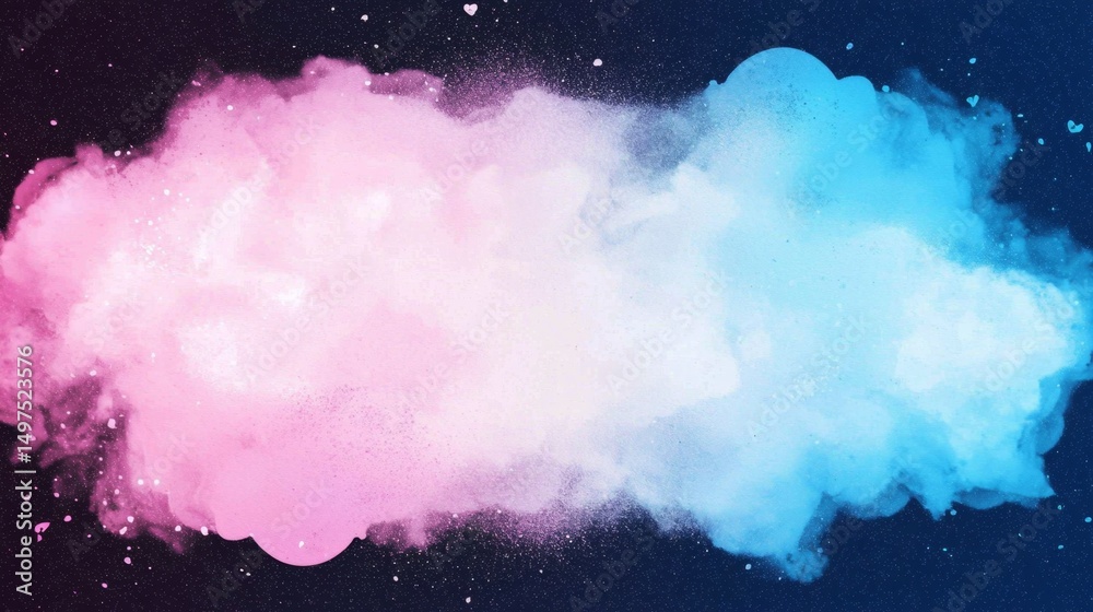 Obraz premium Dynamic Ink Burst and Dust Particle Effects in Bright Colors