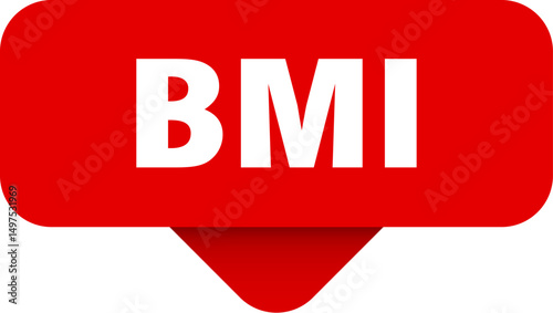 bmi sticker. bmi sign on transparent background