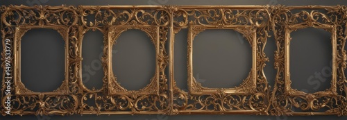 Elegant swirl frames, ornate details, perfect for vintage designs ,  clipart,  embellishment