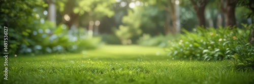 Soft focus, green bokeh, vibrant garden scene,  focus,  bokeh,  leaves