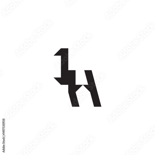 Free Download Initial monogram sport logo alphabet esport gaming Alphabet  design modern futuristic IH - GFXLoad