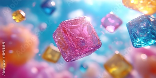 Abstract 3d Cubic Objects