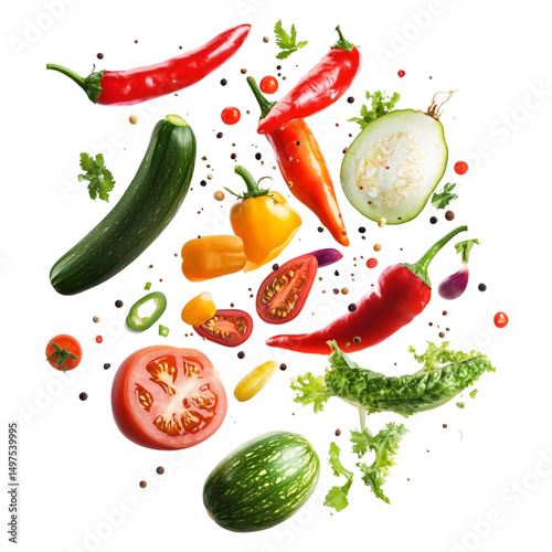 Wallpaper Mural  flying walnuts isolated [Transparent Background PNG] Torontodigital.ca