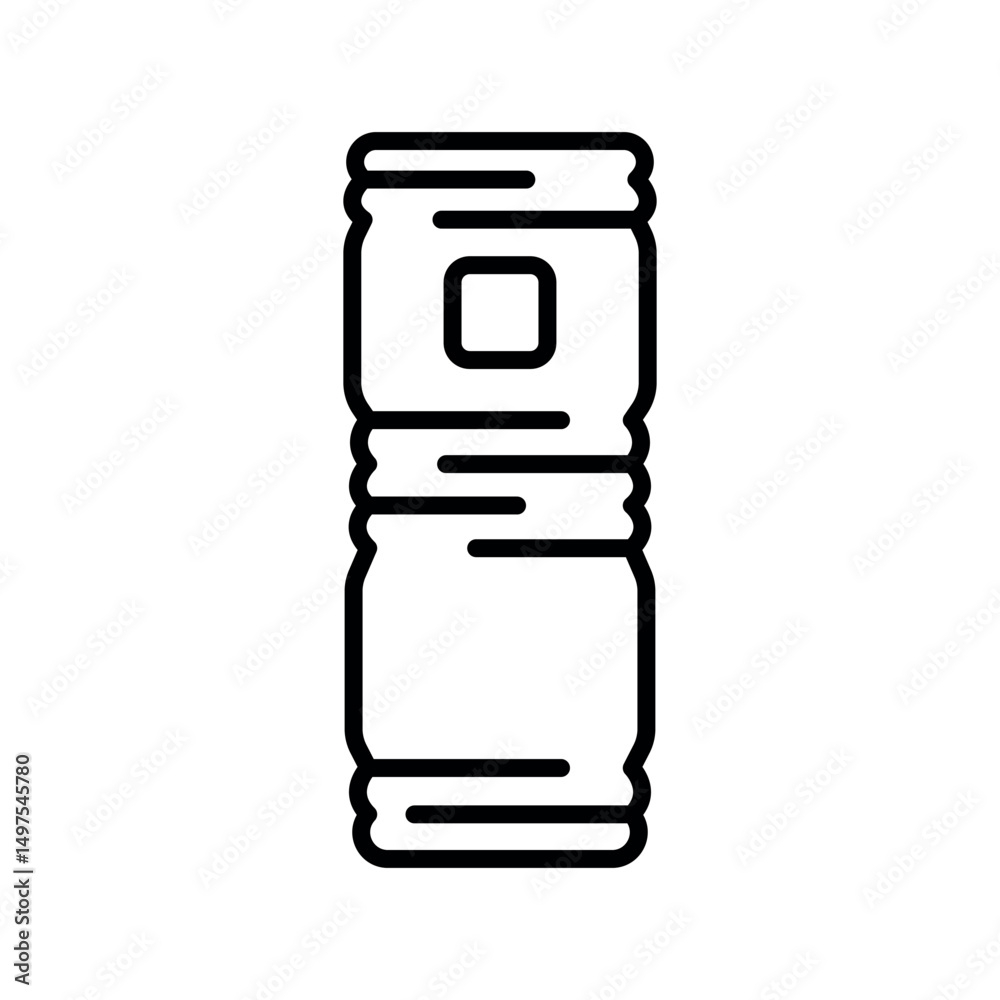 foam roller black line icon for digital and print projects. foam roller black line icon for digital and print projects.