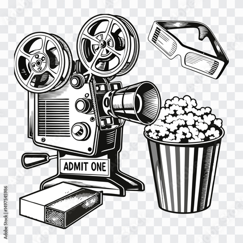 Film Industry Icon PNG | Movie Production Elements | Cinema, Camera, Director Gear