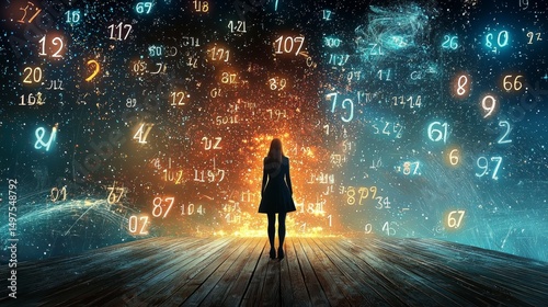 The fortune teller embodies the essence of numerology and future predictions.