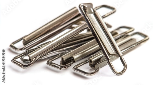 Staples isolated on white background