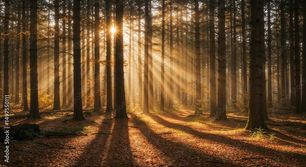 Fototapeta premium the Black Forest in Germany during autumn