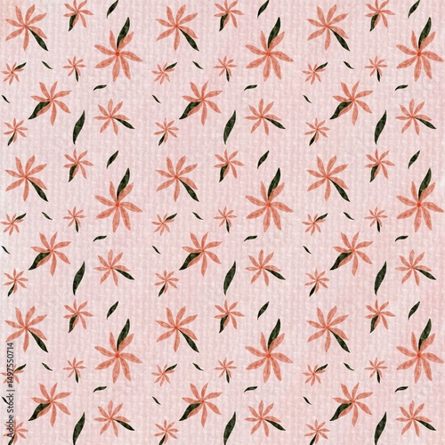 Fototapeta Naklejka Na Ścianę i Meble -  seamless pattern with flowers