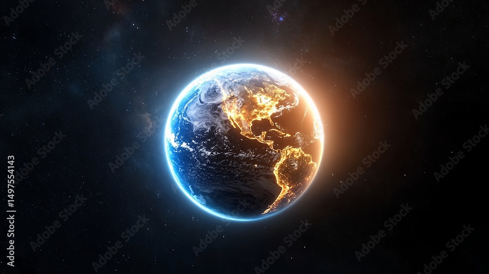 Obraz premium Earth in Space View