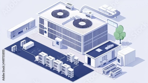 Efficient VRF Air Conditioner Units for Factories and Commercial Spaces