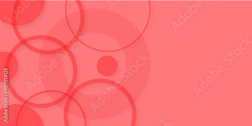 Abstract pink circle background vector illustration.Pink monochromatic art deco vector seamless pattern. Geometric elements pattern.geometric background ideal for presentations, digital designs ETC.
