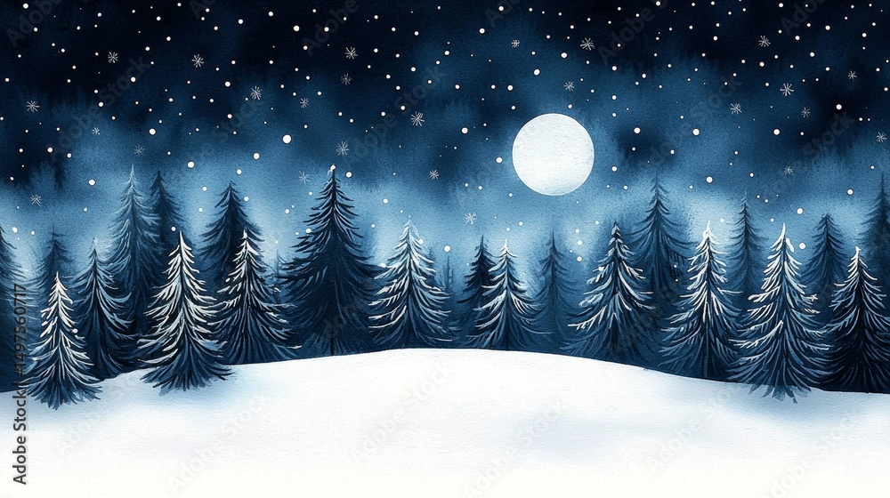Naklejka premium Beautiful winter background perfect for Christmas and New Year themes