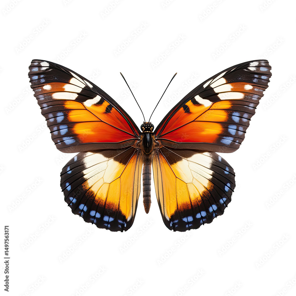 Fototapeta premium Vibrant butterfly, detailed wings