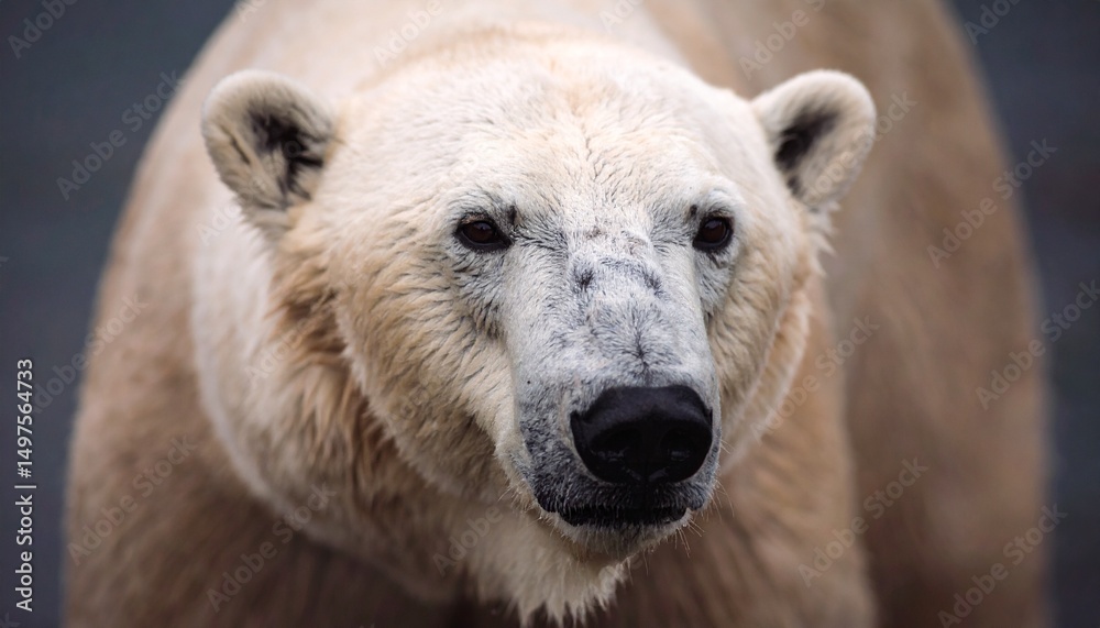 beautiful detailed close up image of a polar bear looking at camera beautiful detailed close up image of a polar bear looking at camera