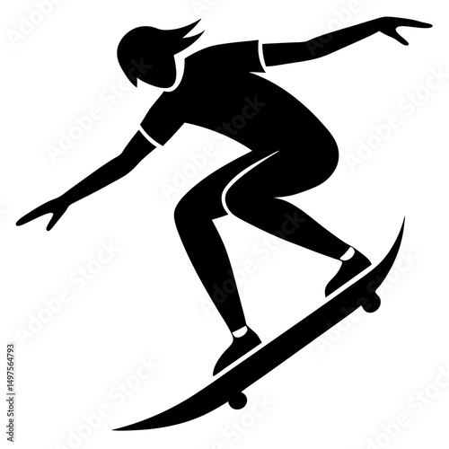 silhouette of a man on a skateboard
