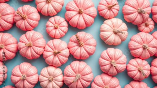 Pastel Pink Pumpkins Autumnal Arrangement
